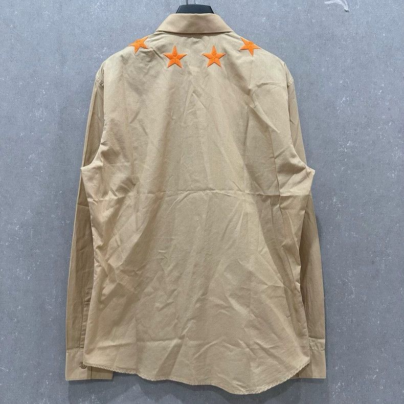 Givenchy Givenchy Star Collar Beige Shirt - dmc Size US L / EU 52-54 / 3 - 2 Thumbnail