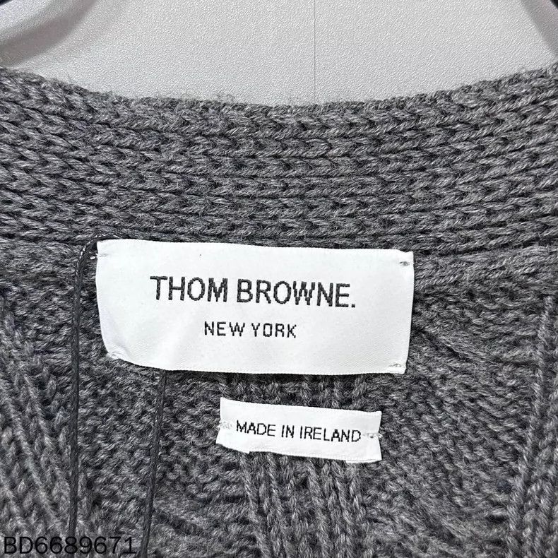 Thom Browne Thom Browne Striped Merino Wool Cardigan - dmc Size US M / EU 48-50 / 2 - 4 Thumbnail