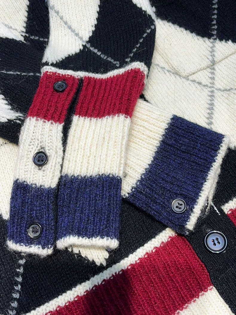 Thom Browne Thom Browne Argyle Long Cardigan - dmc Size US L / EU 52-54 / 3 - 3 Thumbnail