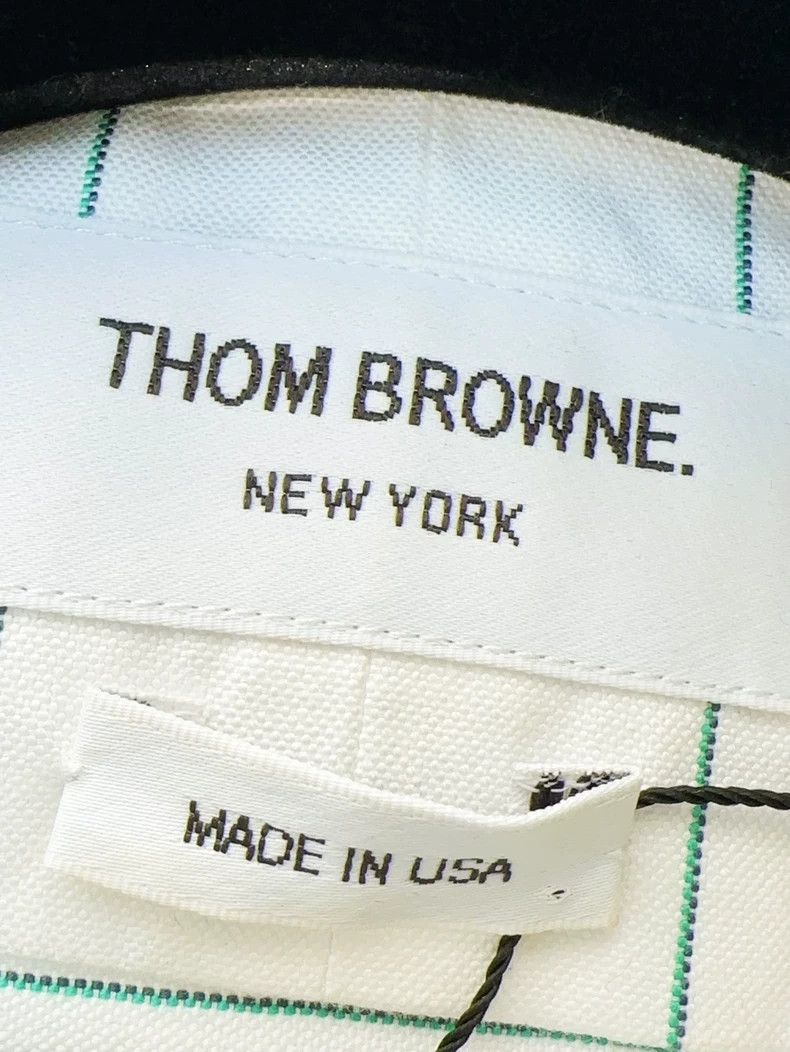 Thom Browne Thom Browne TB White Green Short-Sleeve Dress - dmc Size US S / EU 44-46 / 1 - 3 Thumbnail