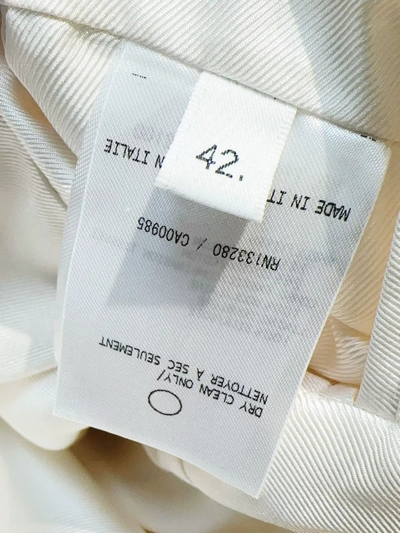 Thom Browne Thom Browne White Tweed Long Sleeve Coat - dmc Size US L / EU 52-54 / 3 - 8 Thumbnail