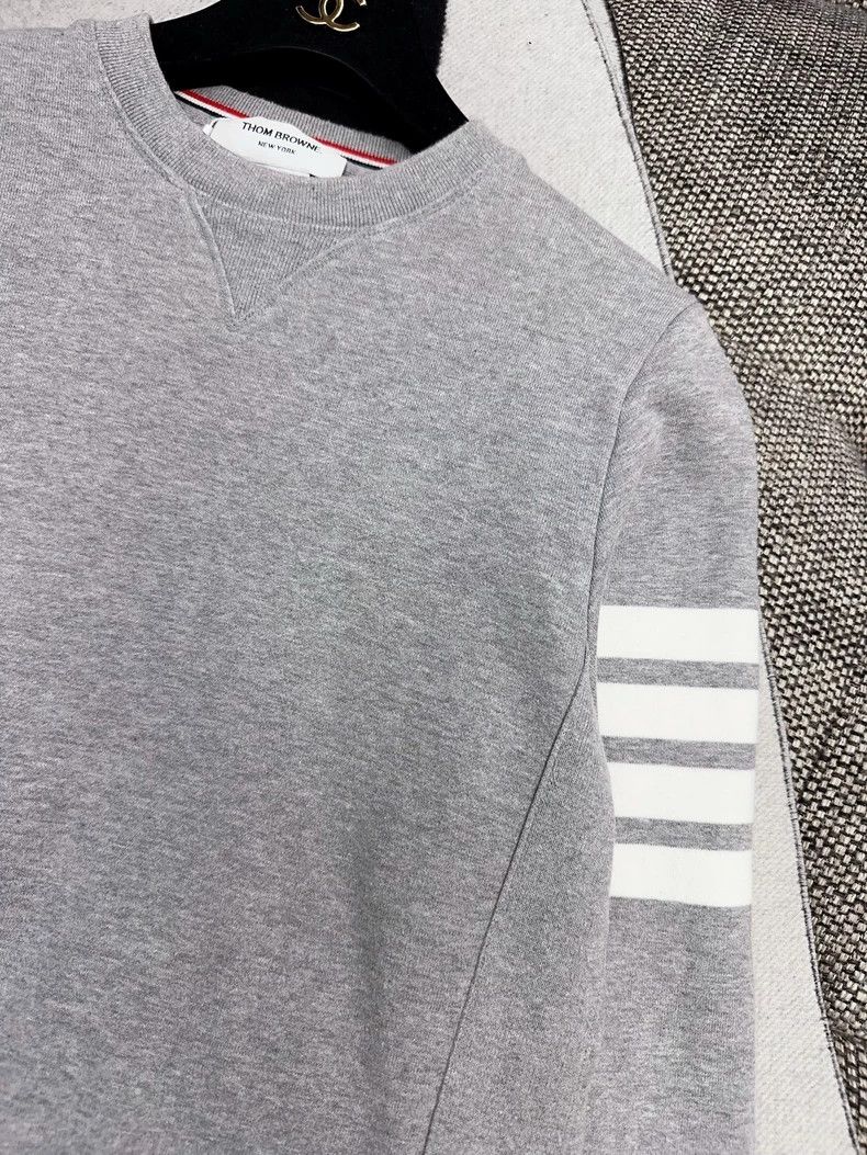 Thom Browne Thom Browne TB Gray Crewneck Sweatshirt - dmc Size US M / EU 48-50 / 2 - 3 Thumbnail