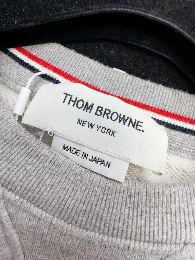 Thom Browne Thom Browne TB Gray Crewneck Sweatshirt - dmc Size US M / EU 48-50 / 2 - 6 Thumbnail