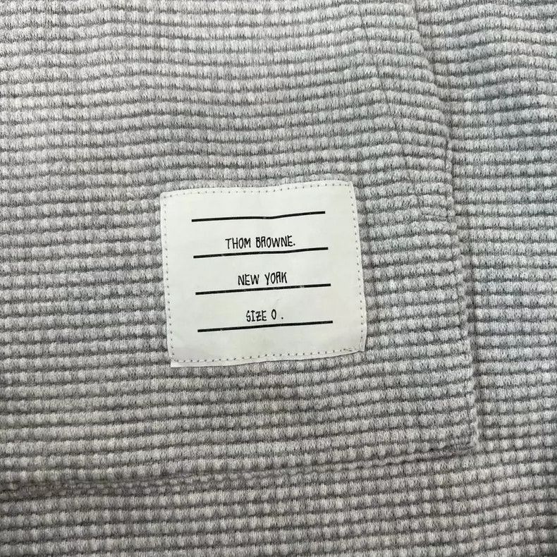 Thom Browne Thom Browne Waffle Knit Hoodie - dmc Size US XS / EU 42 / 0 - 5 Thumbnail