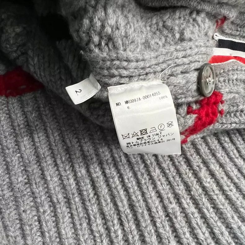 Thom Browne Thom Browne Striped Wool Knit Cardigan - dmc Size US M / EU 48-50 / 2 - 6 Thumbnail