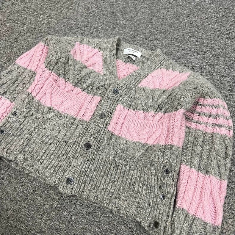 Thom Browne Thom Browne TB Striped Knit Cardigan - dmc Size US XS / EU 42 / 0 - 4 Thumbnail