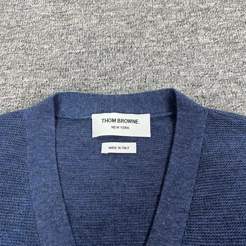 Thom Browne Thom Browne 4-Stripe Wool Cardigan - dmc Size US S / EU 44-46 / 1 - 5 Thumbnail
