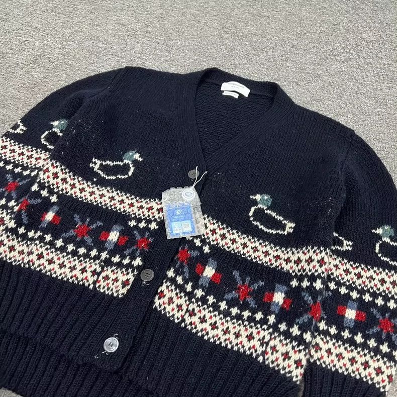 Thom Browne Thom Browne TB Duck Knit Cardigan - dmc Size US XL / EU 56 / 4 - 3 Thumbnail