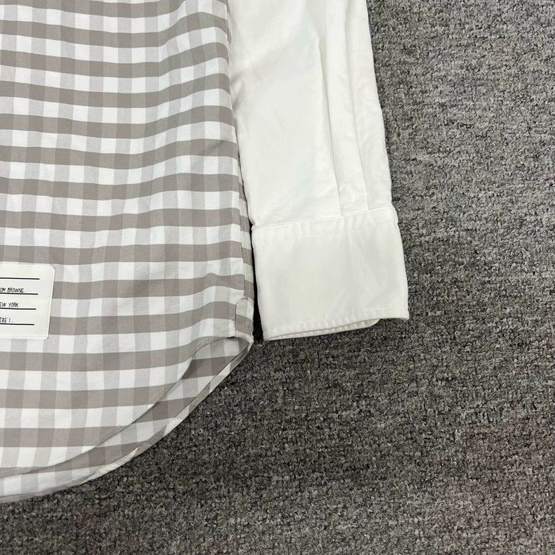 Thom Browne Thom Browne TB Patchwork Long Sleeve Shirt - dmc Size US S / EU 44-46 / 1 - 4 Thumbnail