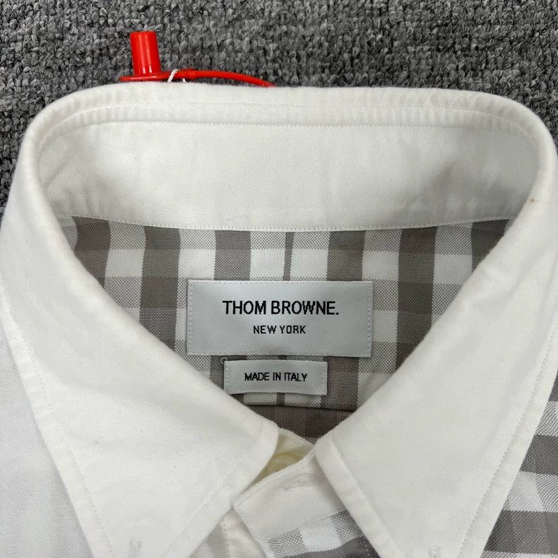 Thom Browne Thom Browne TB Patchwork Long Sleeve Shirt - dmc Size US S / EU 44-46 / 1 - 5 Thumbnail