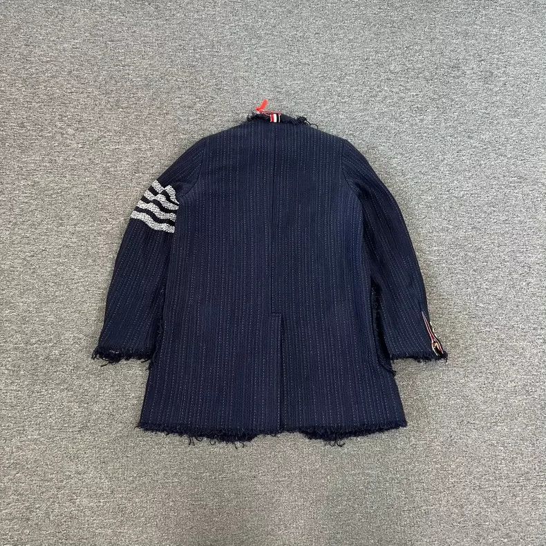Thom Browne Thom Browne Distressed Stripe Blazer - dmc Size US M / EU 48-50 / 2 - 2 Thumbnail