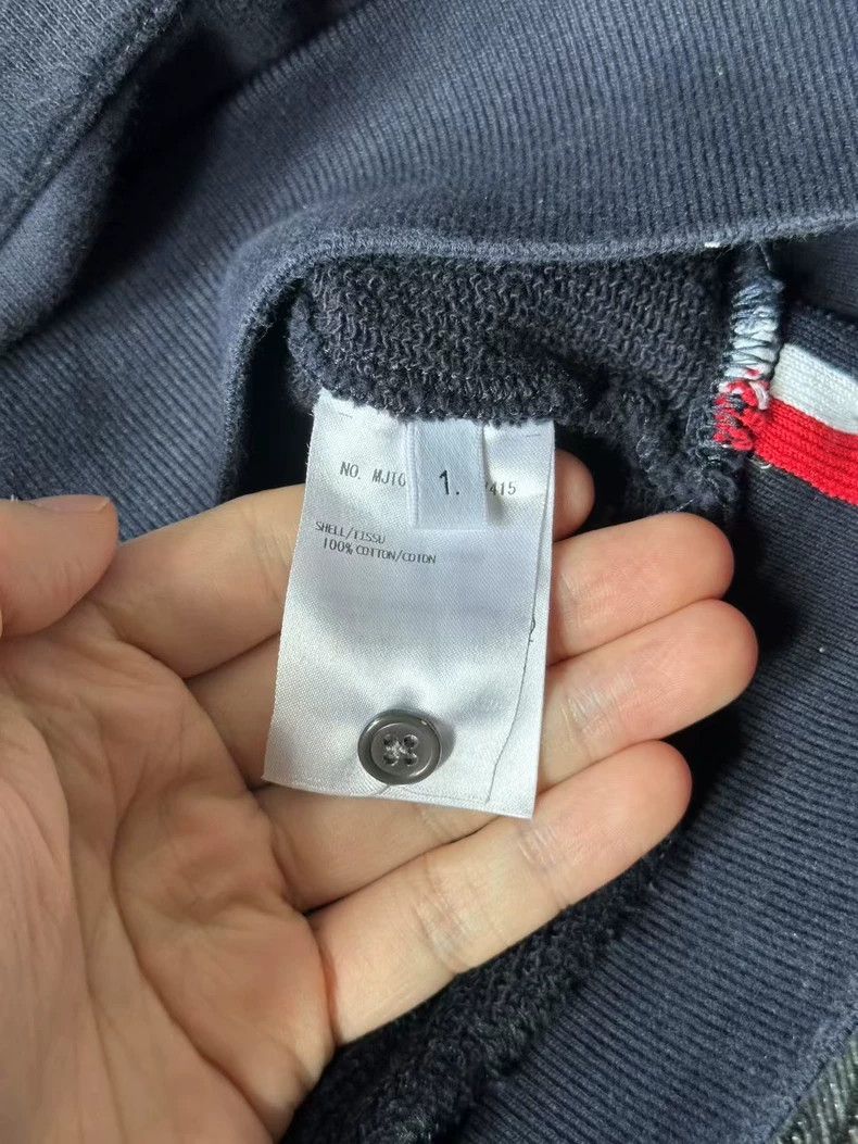 Thom Browne Thom Browne Back Stripe Hoodie - dmc Size US S / EU 44-46 / 1 - 4 Thumbnail