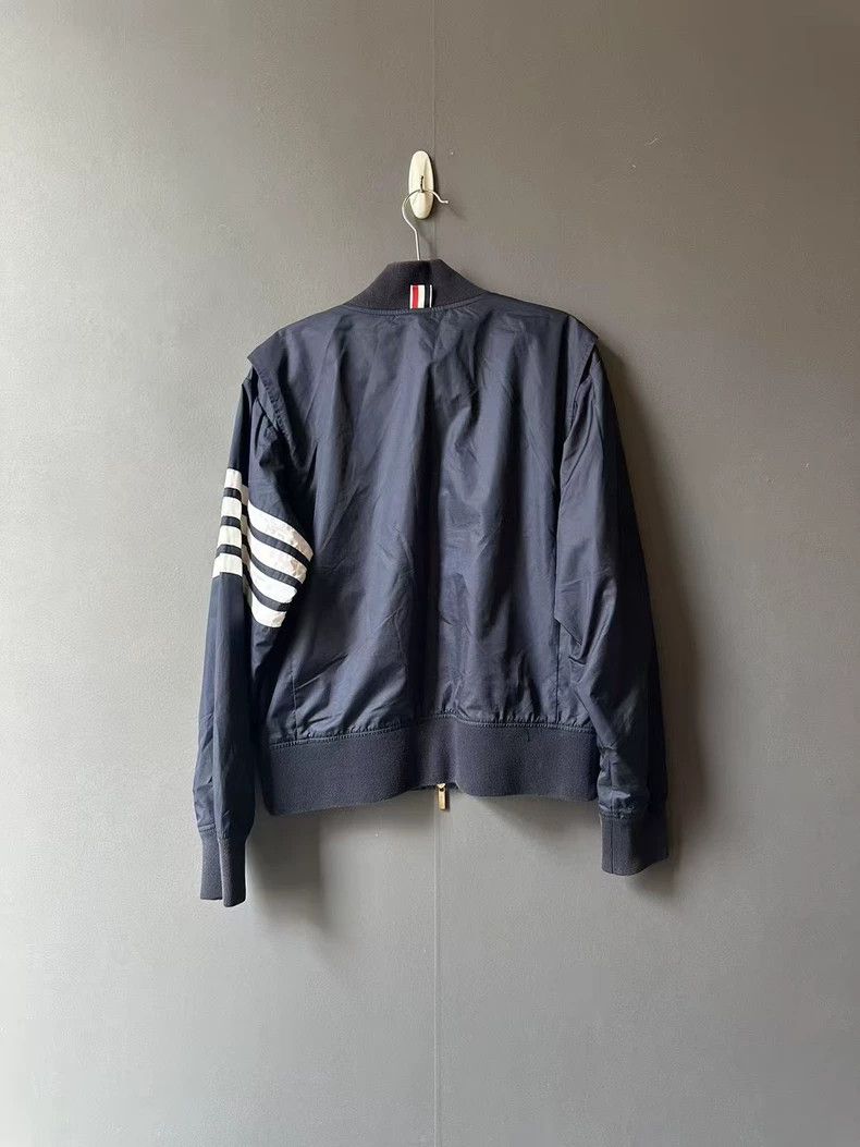 Thom Browne Thom Browne Blue Flight Jacket - dmc Size US M / EU 48-50 / 2 - 2 Thumbnail