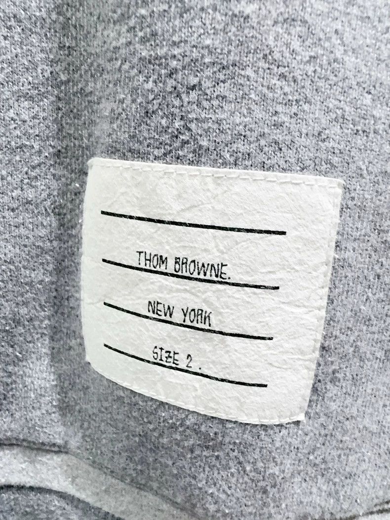 Thom Browne Thom Browne Gray Striped Hoodie - dmc Size US M / EU 48-50 / 2 - 3 Thumbnail