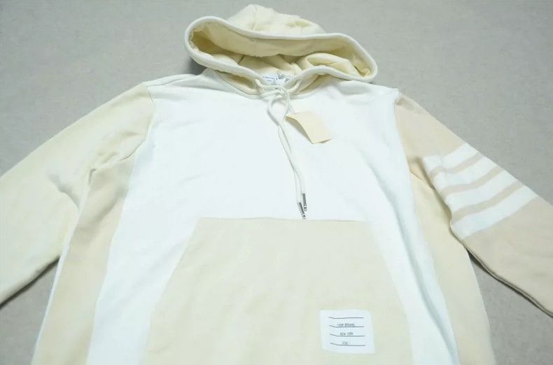 Thom Browne Thom Browne Yellow Striped Hoodie Sweatshirt - dmc Size US M / EU 48-50 / 2 - 2 Thumbnail