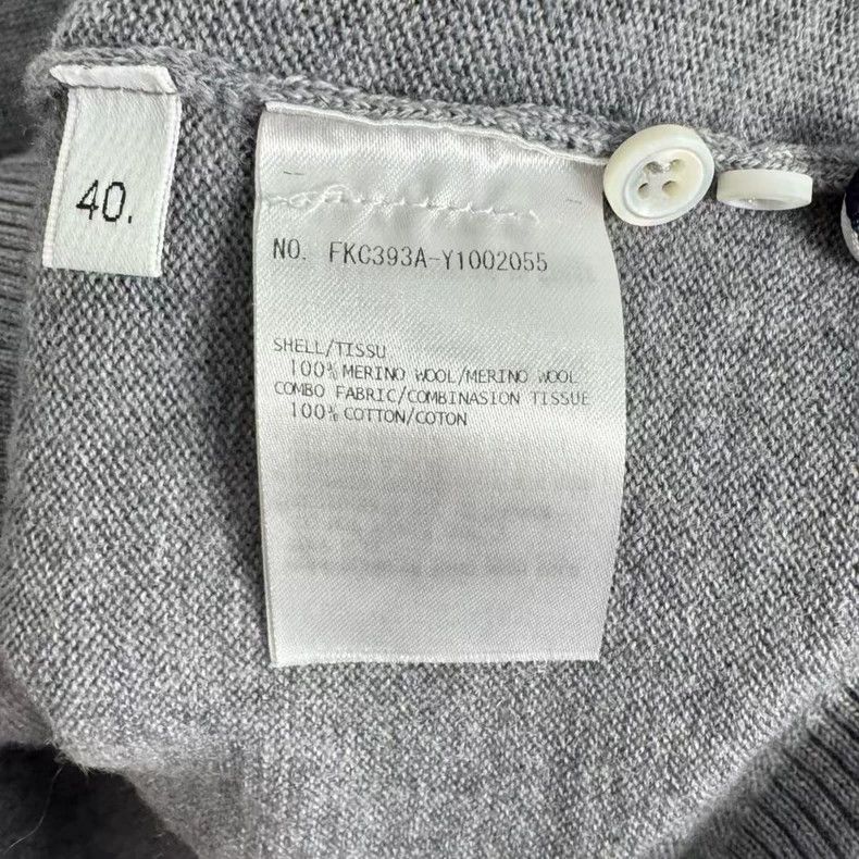 Thom Browne Thom Browne Gray Wool Cardigan - dmc Size US M / EU 48-50 / 2 - 4 Thumbnail