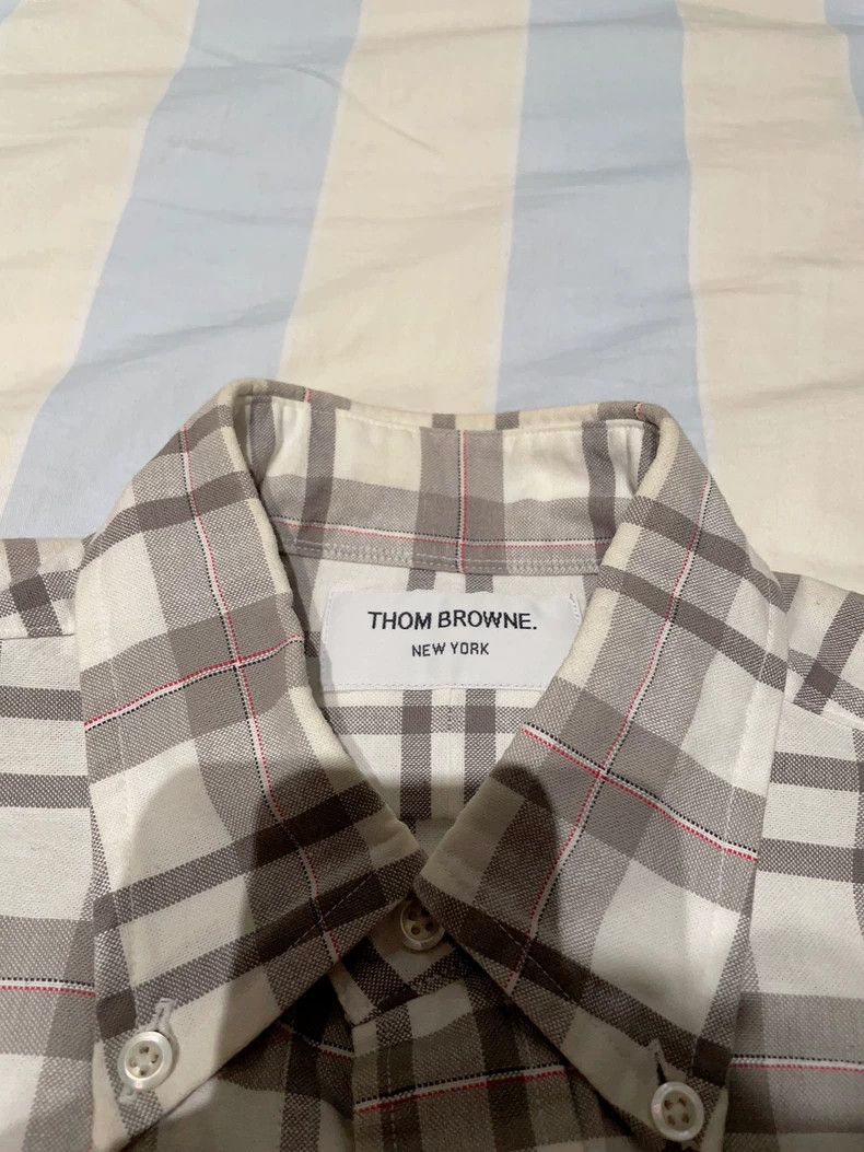 Thom Browne Thom Browne Plaid Long Sleeve Shirt - dmc Size US M / EU 48-50 / 2 - 3 Thumbnail