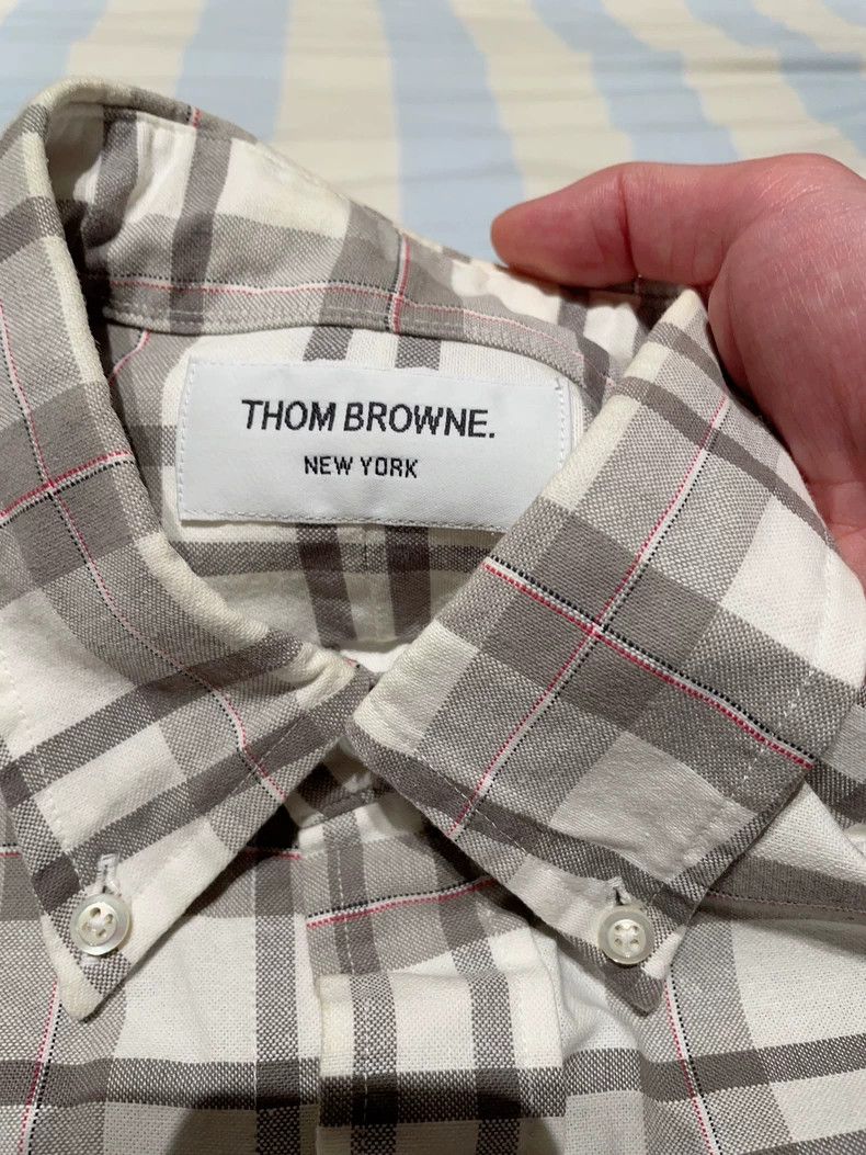 Thom Browne Thom Browne Plaid Long Sleeve Shirt - dmc Size US M / EU 48-50 / 2 - 4 Thumbnail
