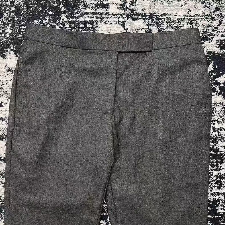 Thom Browne THOM BROWNE Women's Gray Wool Trousers - dmc Size US 38 / EU 54 - 2 Thumbnail