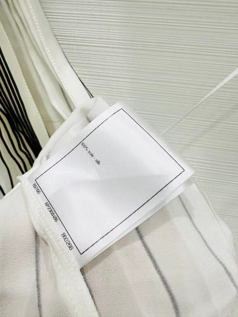 Chanel Chanel 24s Asymmetric Pleated Silk Top - dmc Size US M / EU 48-50 / 2 - 6 Thumbnail