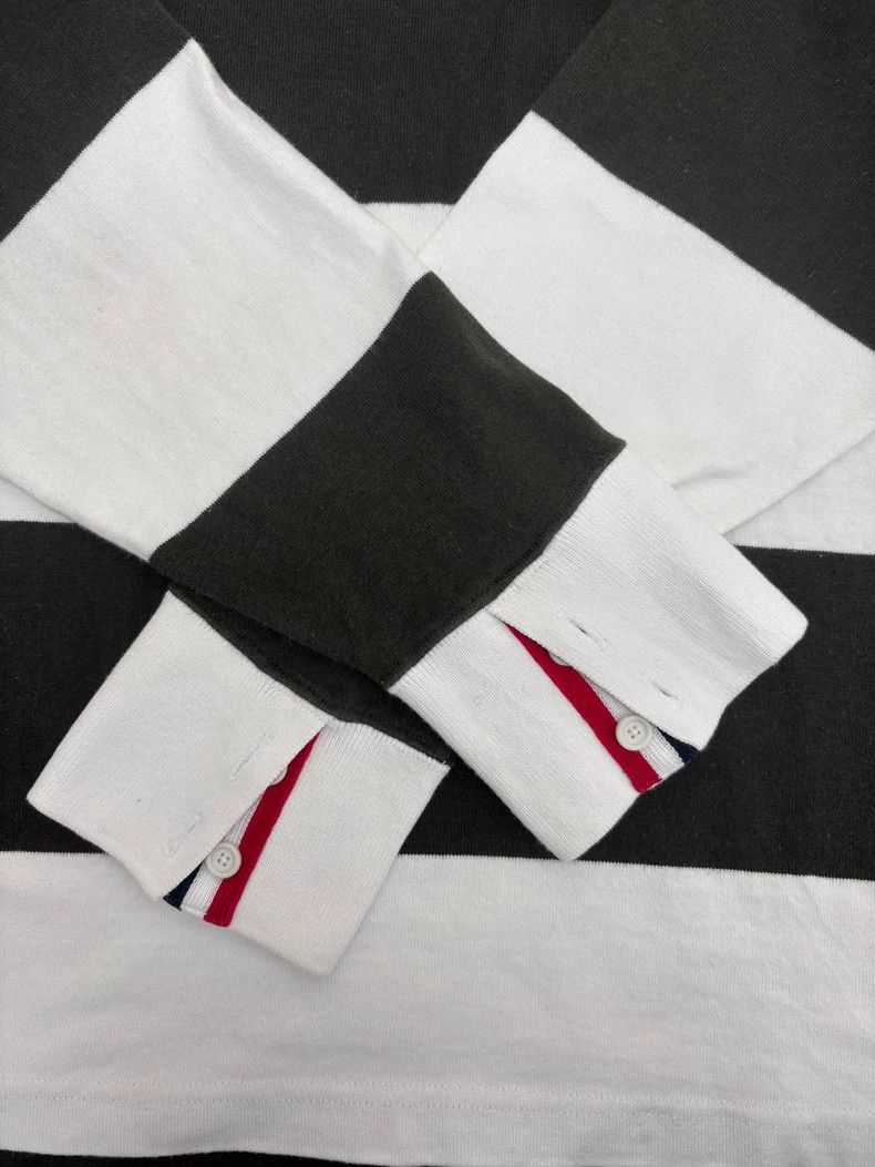 Thom Browne Thom Browne Striped Long Sleeve Polo - dmc Size US M / EU 48-50 / 2 - 4 Thumbnail