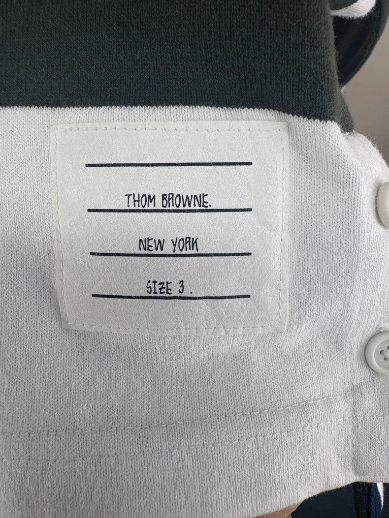 Thom Browne Thom Browne Striped Long Sleeve Polo - dmc Size US M / EU 48-50 / 2 - 5 Thumbnail