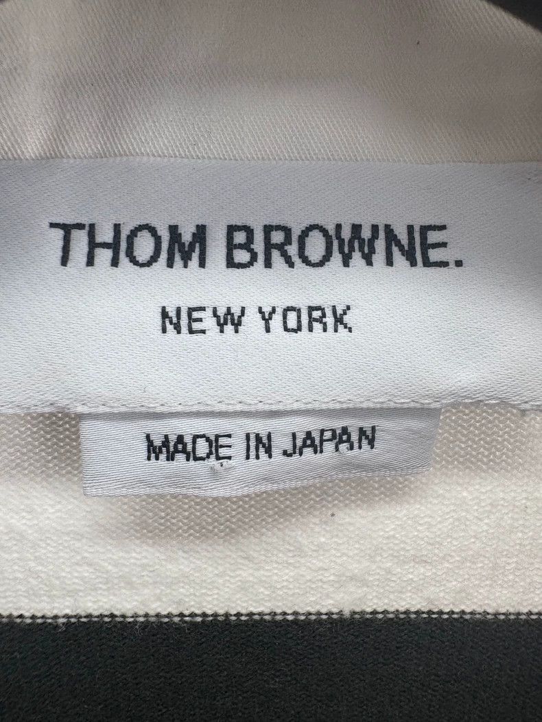 Thom Browne Thom Browne Striped Long Sleeve Polo - dmc Size US M / EU 48-50 / 2 - 6 Thumbnail