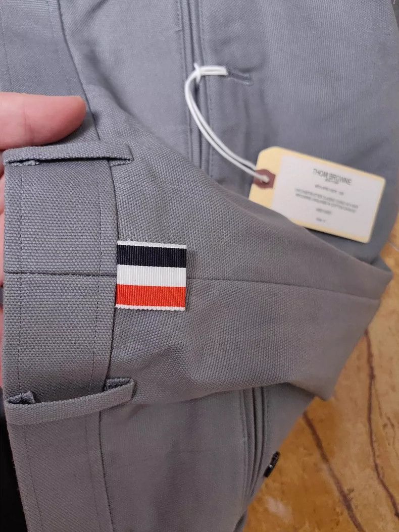 Thom Browne Thom Browne 4-Stripe Gray Casual Pants - dmc Size US 38 / EU 54 - 8 Thumbnail