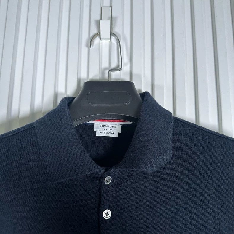 Thom Browne Thom Browne TB Navy Pocket Polo Shirt - dmc Size US M / EU 48-50 / 2 - 3 Thumbnail