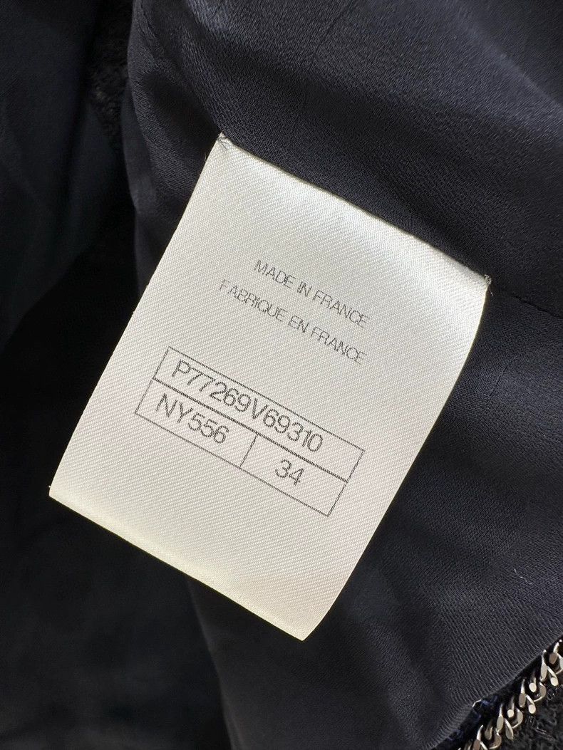 Chanel Chanel 24S Blue Wool Tweed Navy Collar Coat - dmc Size US M / EU 48-50 / 2 - 6 Thumbnail