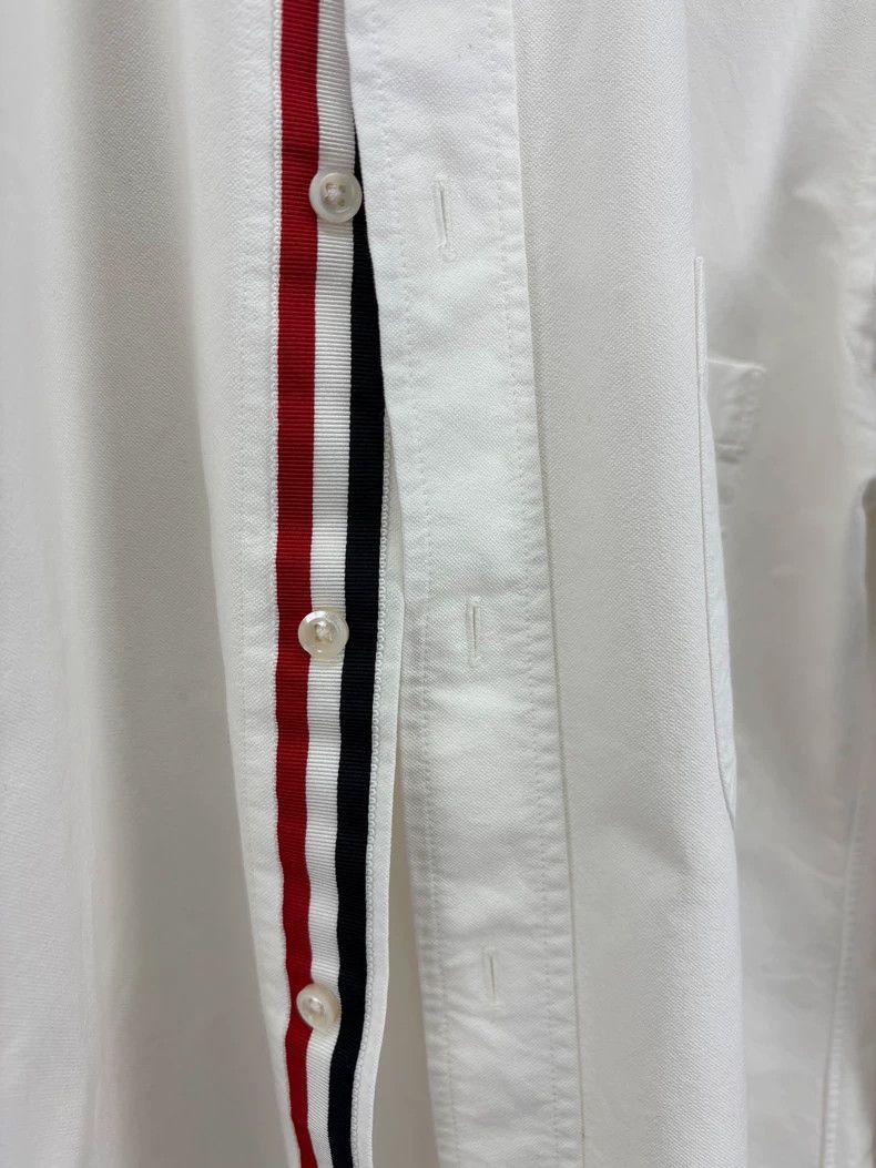 Thom Browne Thom Browne Chest Stripe Logo Shirt - dmc Size US M / EU 48-50 / 2 - 4 Thumbnail