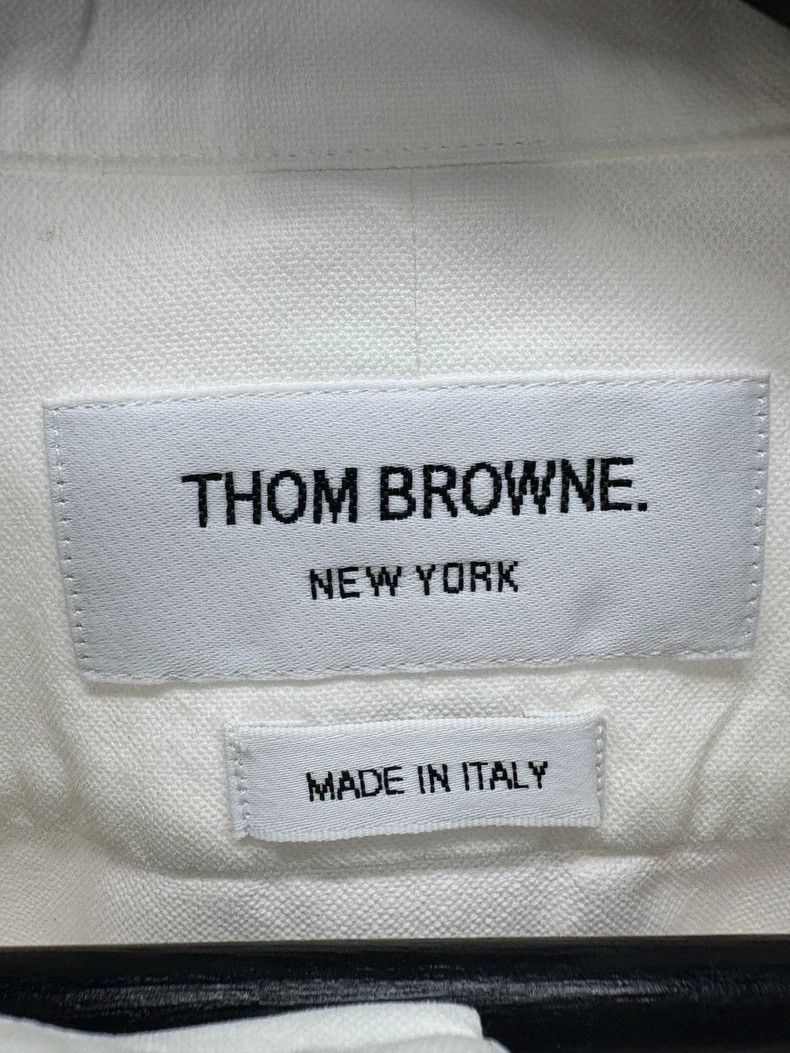 Thom Browne Thom Browne Chest Stripe Logo Shirt - dmc Size US M / EU 48-50 / 2 - 5 Thumbnail