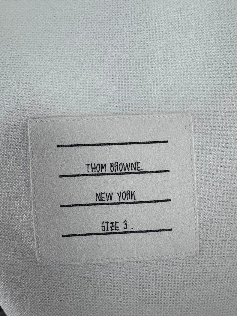 Thom Browne Thom Browne Chest Stripe Logo Shirt - dmc Size US M / EU 48-50 / 2 - 7 Thumbnail