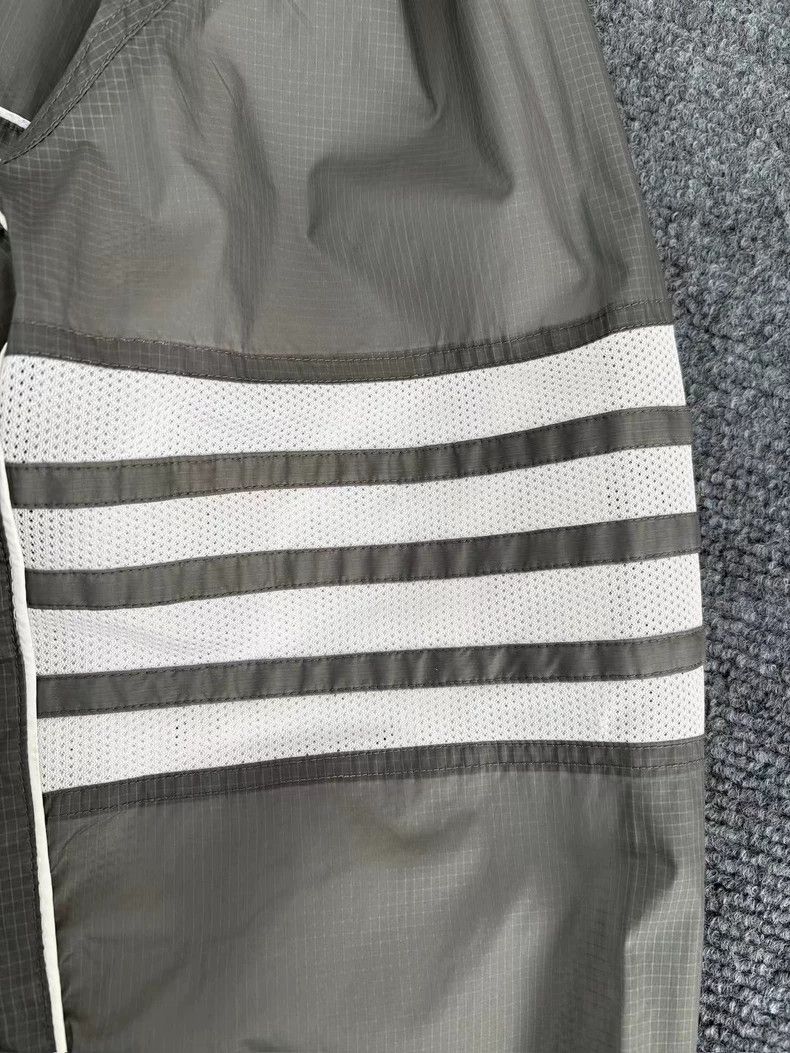 Thom Browne Thom Browne Gray Striped Nylon Jacket - dmc Size US L / EU 52-54 / 3 - 4 Thumbnail