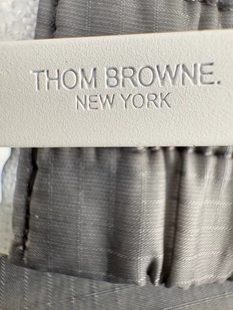 Thom Browne Thom Browne Gray Striped Nylon Jacket - dmc Size US L / EU 52-54 / 3 - 5 Thumbnail