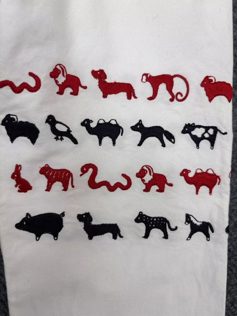 Thom Browne Thom Browne Animal Embroidered Shirt - dmc Size US S / EU 44-46 / 1 - 5 Thumbnail