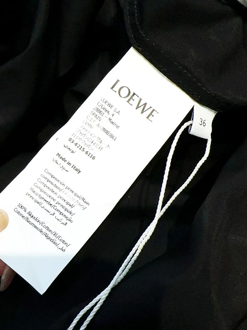 Loewe Loewe Black Long Sleeve Shirt Dress - dmc Size US S / EU 44-46 / 1 - 7 Thumbnail