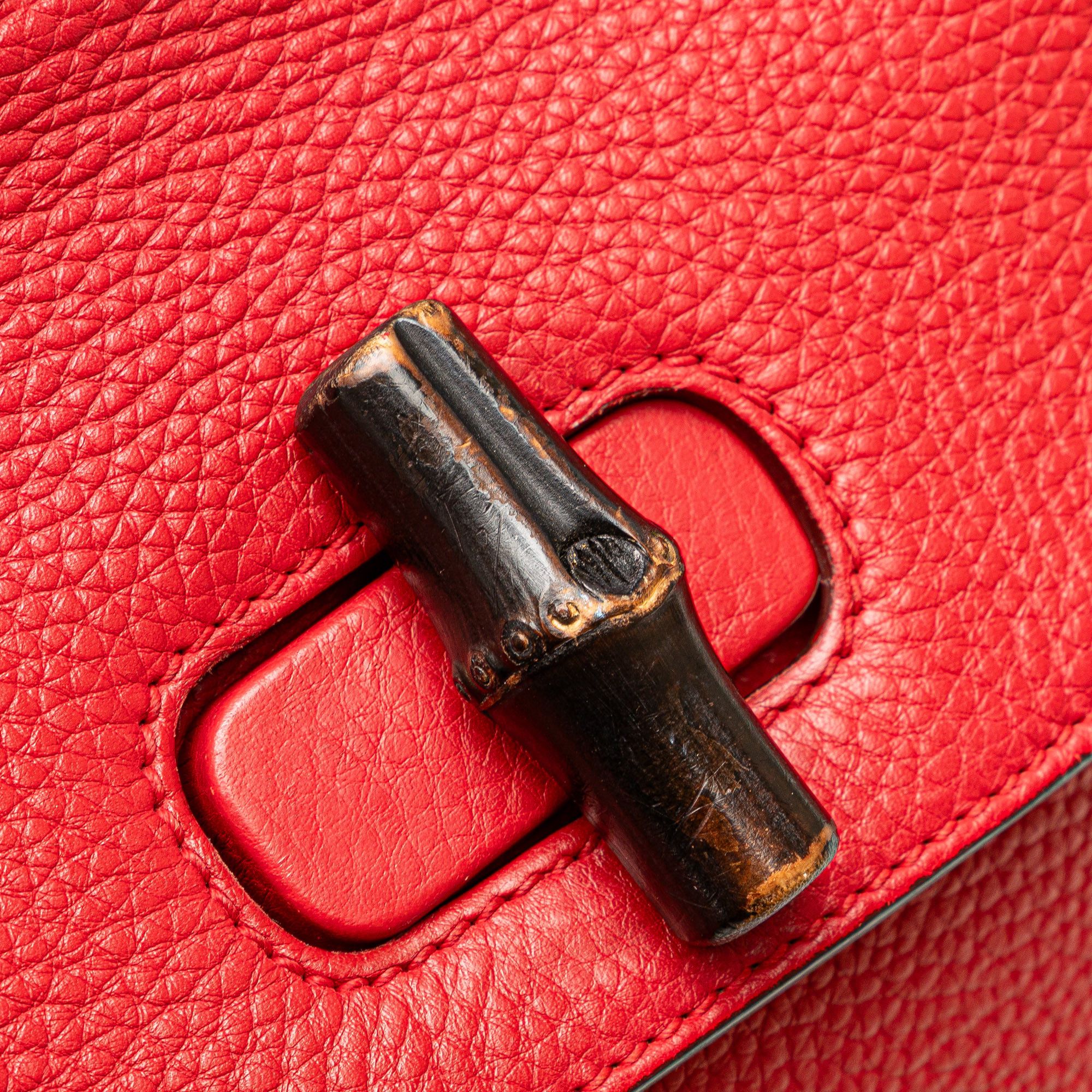 Gucci Gucci Small Leather Bamboo Daily Satchel Size ONE SIZE - 8 Thumbnail