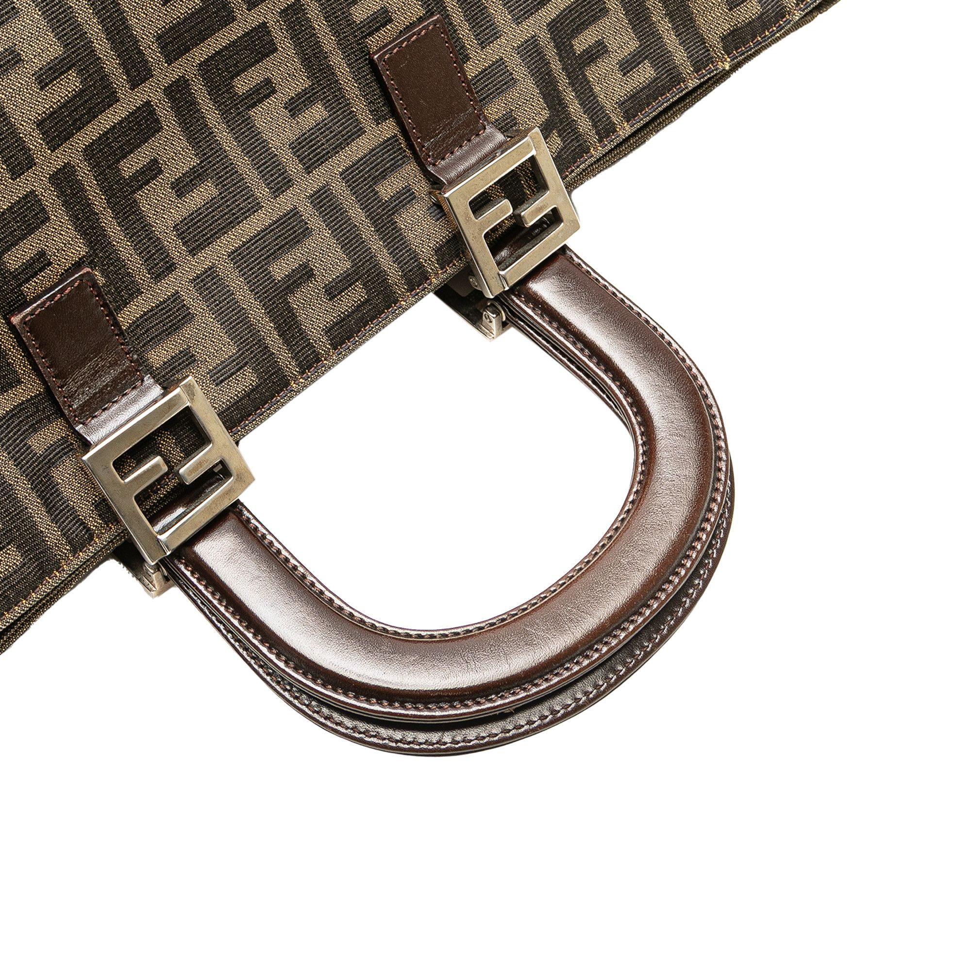 Fendi Fendi Large Zucca Canvas Twins Tote Size ONE SIZE - 13 Thumbnail
