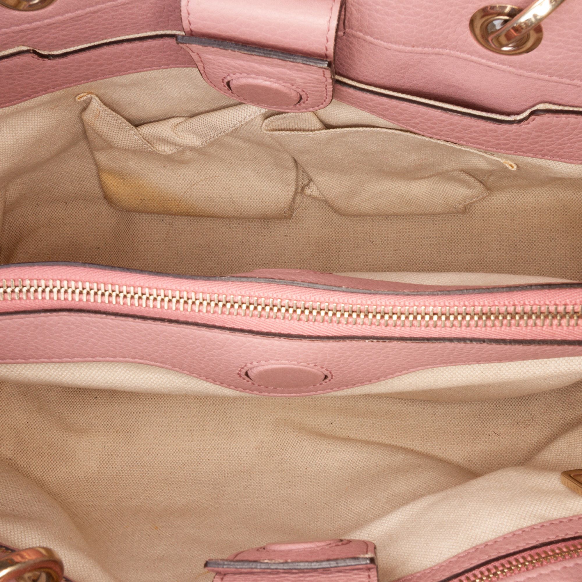 Gucci Gucci Medium Calfskin Bamboo Shopper Satchel Size ONE SIZE - 4 Thumbnail