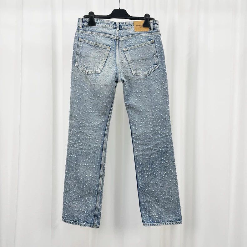 Balenciaga Balenciaga Distressed Washed Denim Jeans - dmc Size US 28 / EU 44 - 2 Thumbnail