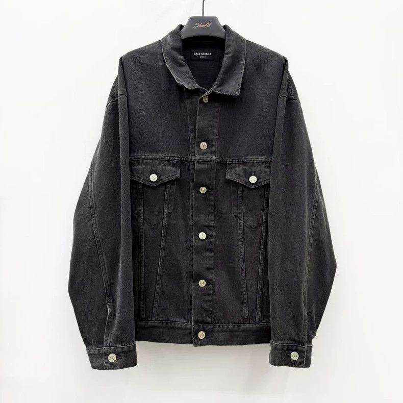 Balenciaga Balenciaga Double B Logo Denim Jacket - dmc Size US XS / EU 42 / 0 - 2 Thumbnail