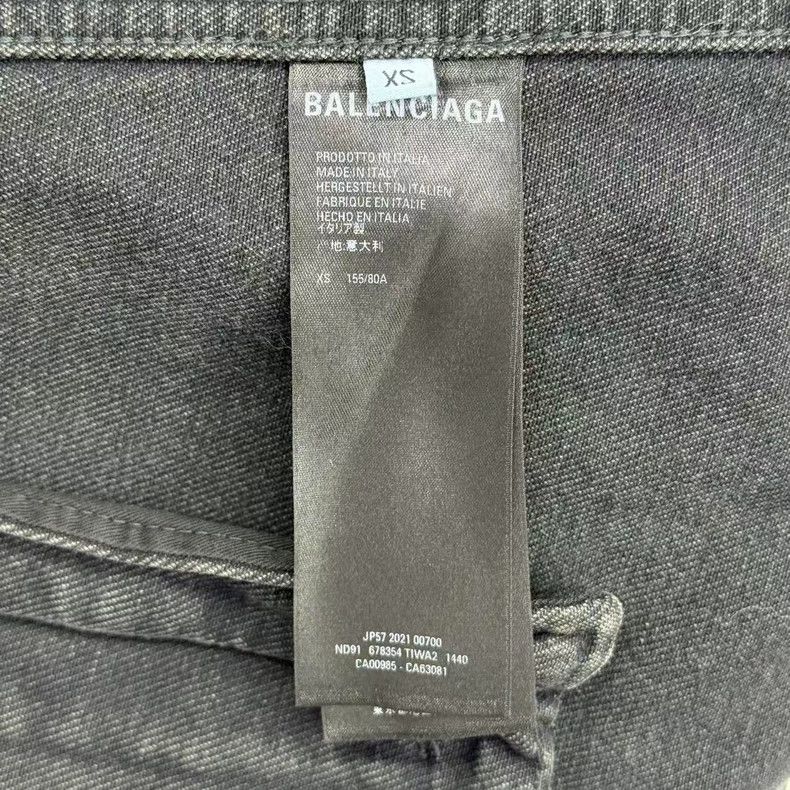 Balenciaga Balenciaga Double B Logo Denim Jacket - dmc Size US XS / EU 42 / 0 - 5 Thumbnail