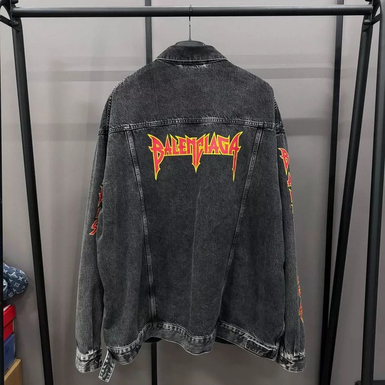 Balenciaga Balenciaga Heavy Metal SS22 Denim Jacket - dmc Size US M / EU 48-50 / 2 - 2 Thumbnail