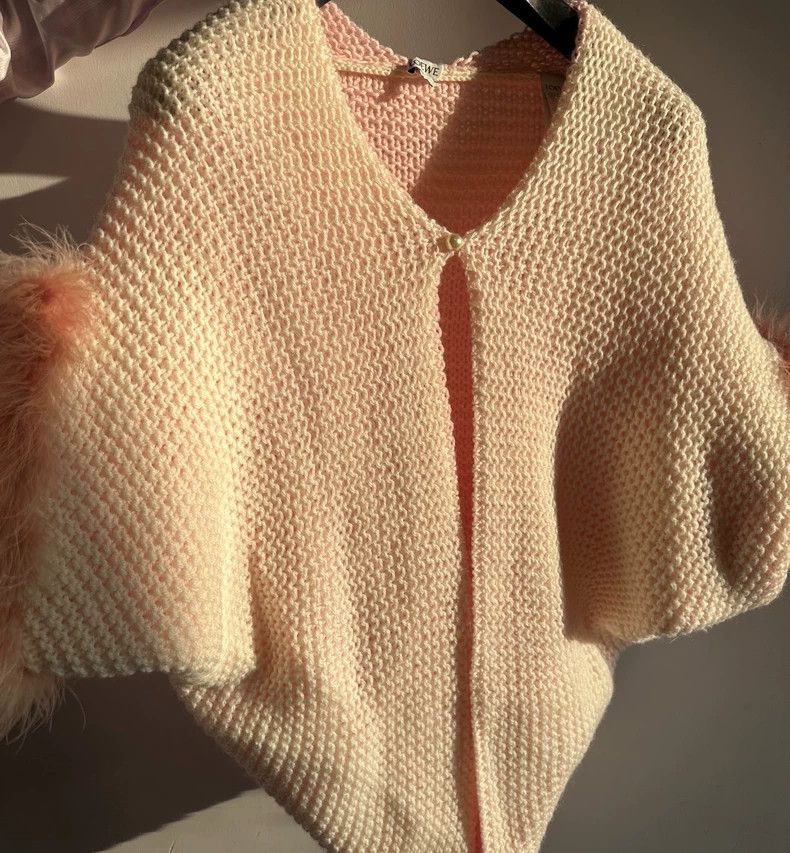 Loewe Loewe Mink Fur Cardigan with Pearl Button - dmc Size US M / EU 48-50 / 2 - 5 Thumbnail