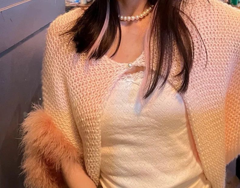 Loewe Loewe Mink Fur Cardigan with Pearl Button - dmc Size US M / EU 48-50 / 2 - 6 Thumbnail