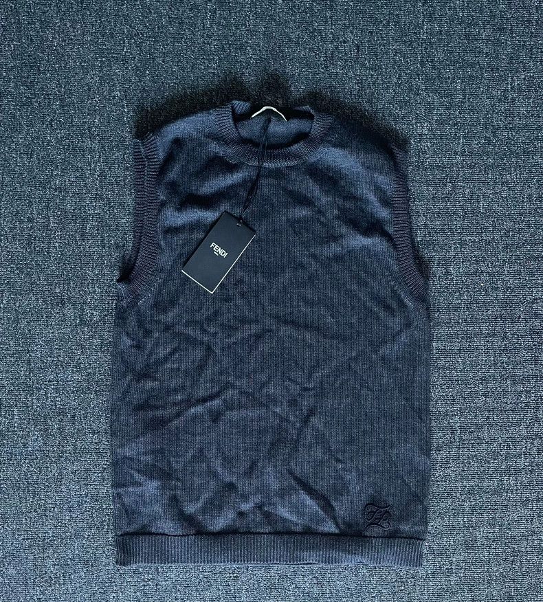 Fendi Fendi Wool Sleeveless Vest - dmc Size US L / EU 52-54 / 3 - 2 Thumbnail