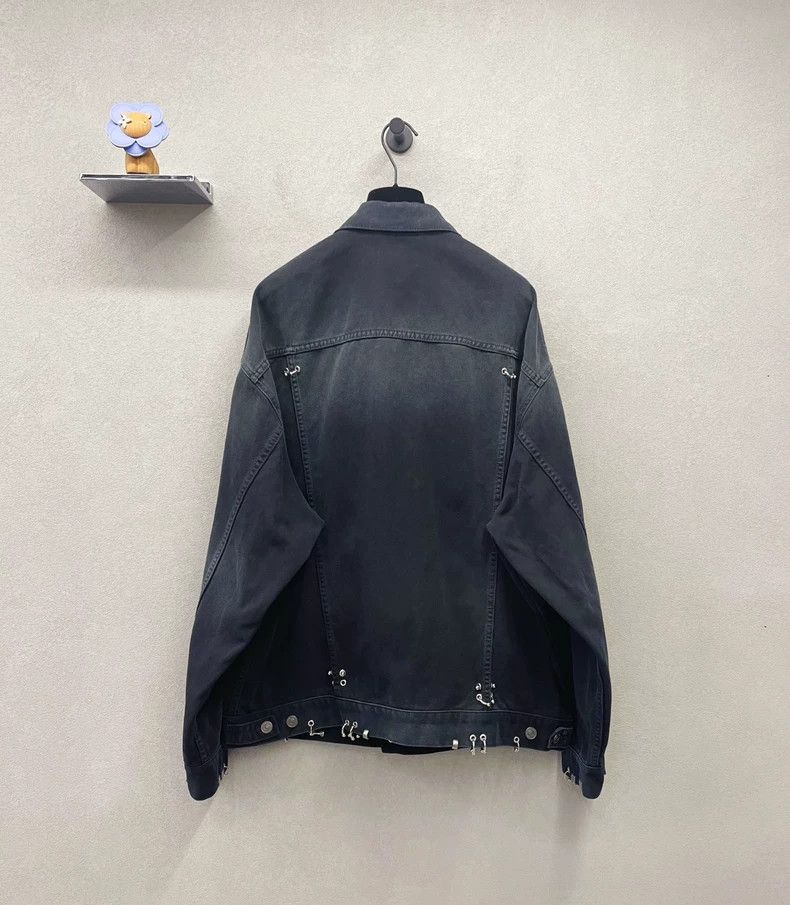 Balenciaga Balenciaga Oversized Denim Jacket Black - dmc Size US M / EU 48-50 / 2 - 2 Thumbnail