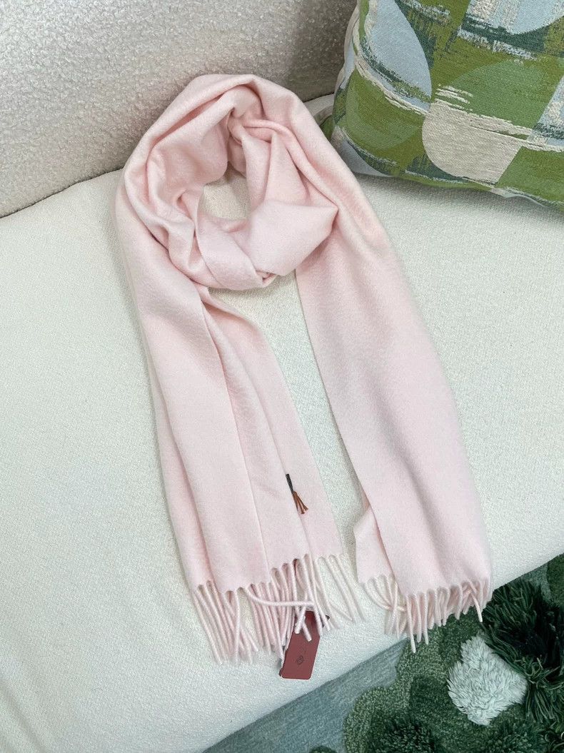 Loro Piana Loro Piana Pink Cashmere Fringe Scarf - dmc Size ONE SIZE - 7 Thumbnail