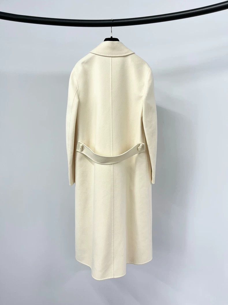 Loro Piana Loro Piana White Cashmere Coat - dmc Size US M / EU 48-50 / 2 - 2 Thumbnail